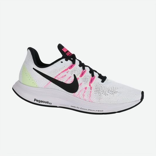 Nike Women's Air Zoom Pegasus 33 WHITE/BLACK-PINK 8 US