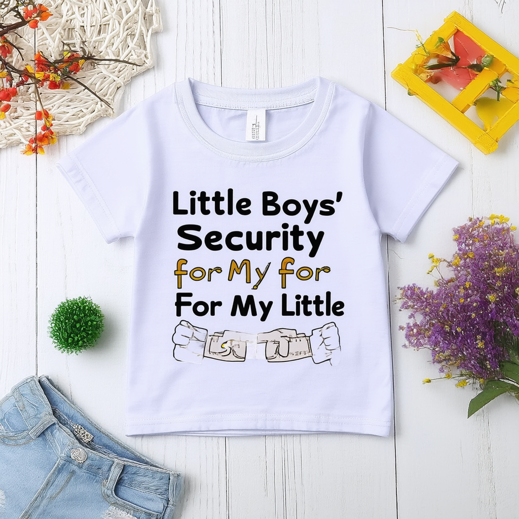 Threadrock Little Boys' Security for My Little Sister Toddler T-Shirt