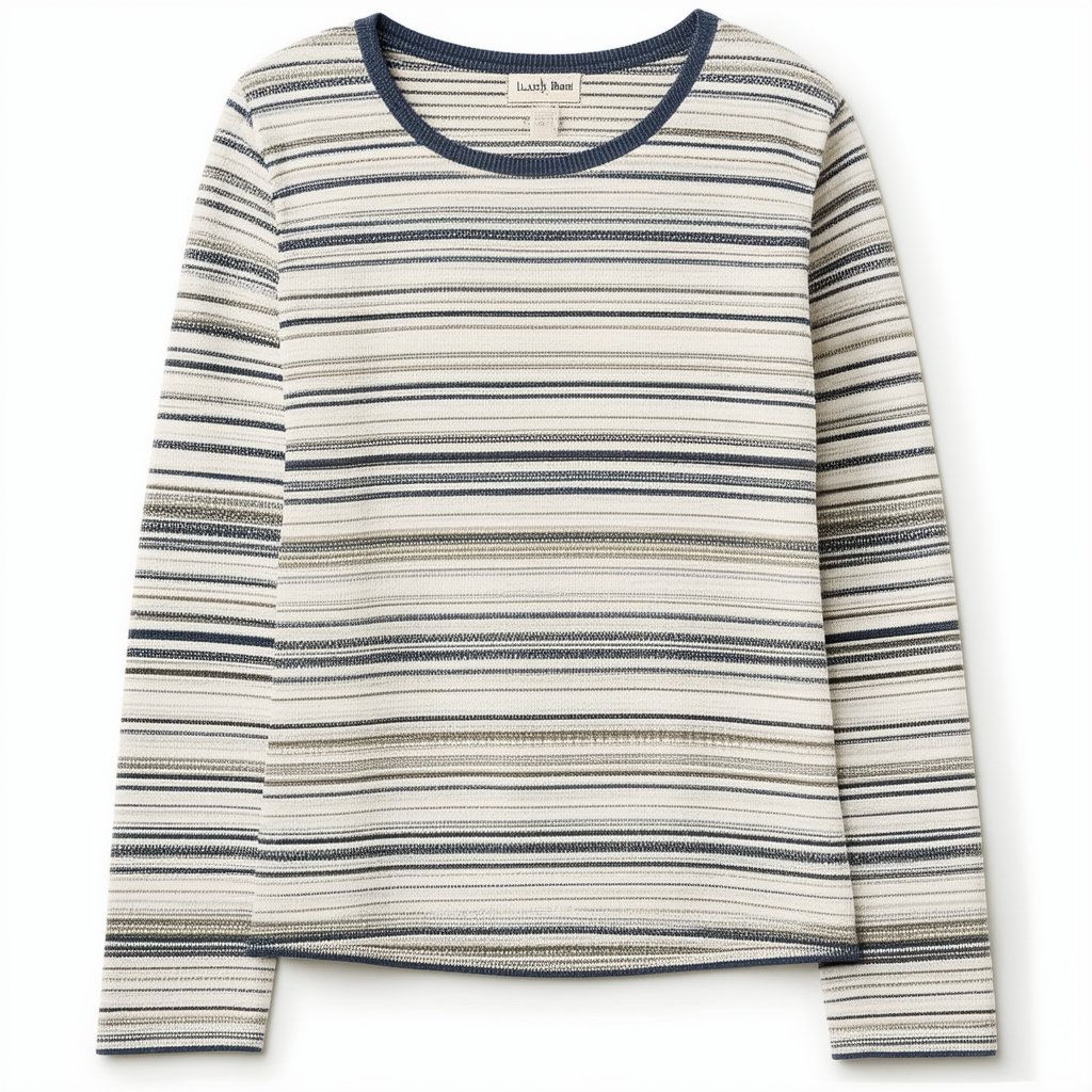 Lucky Brand Women's Striped Thermal Top