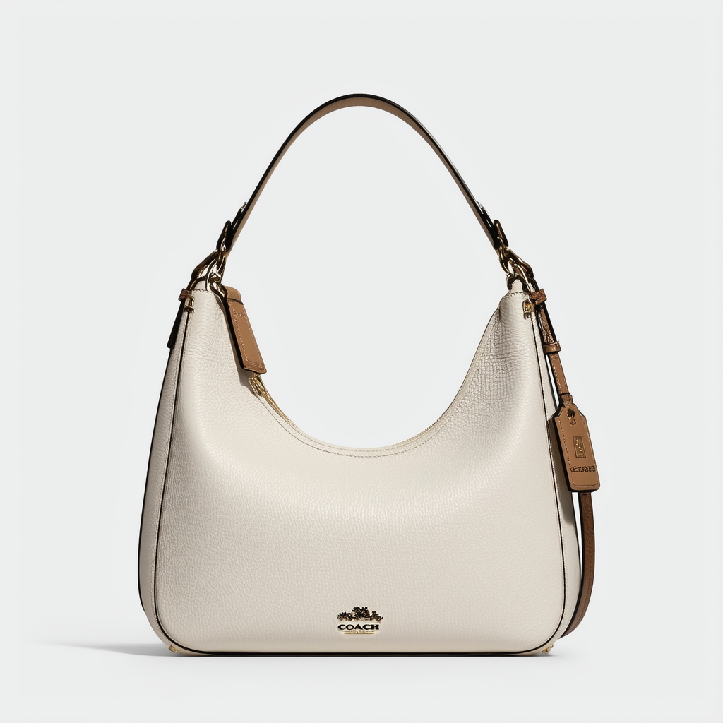 COACH Women's Natural Calf Nomad Hobo Chalk