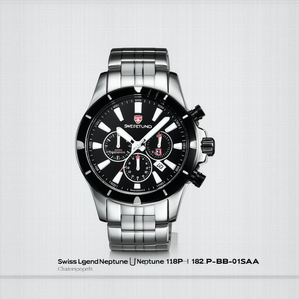 Swiss Legend Men's 11812P-BB-01SA Neptune Chronograph Black Dial Watch