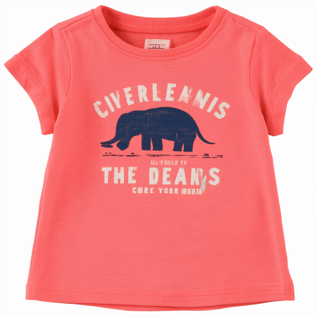 Carter's Graphic Tee (Toddler/Kid) - Coral-4T