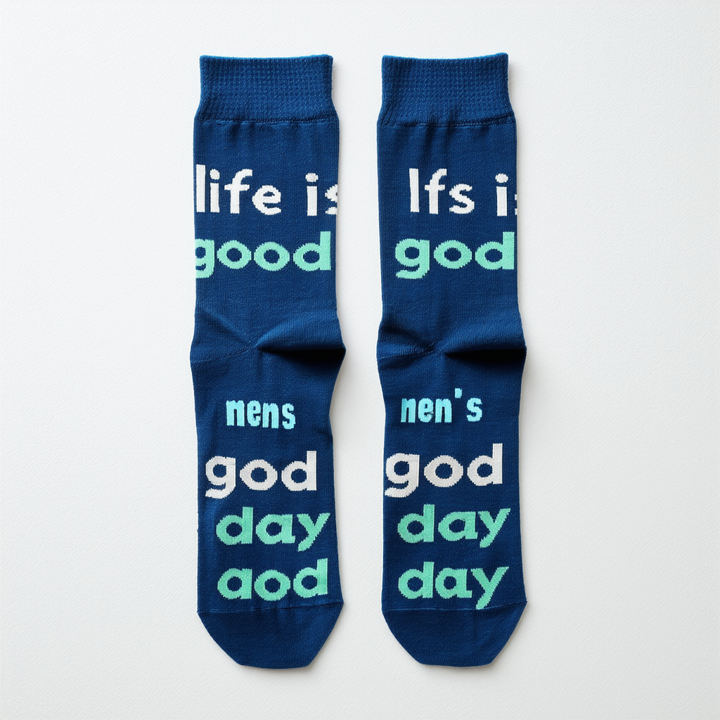 Life is good Men's Good Day Sock (Darkest Blue), One Size