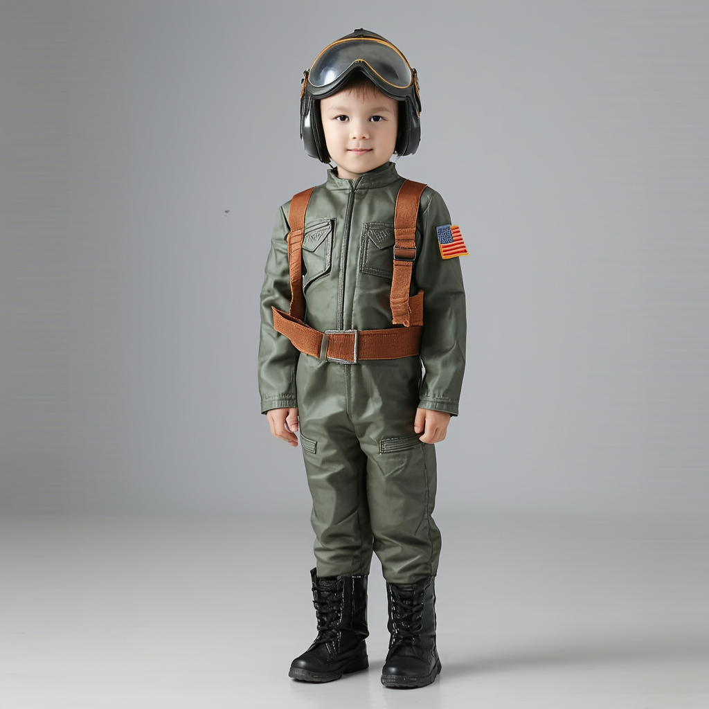 Kid's Daring Fighter Pilot Costume