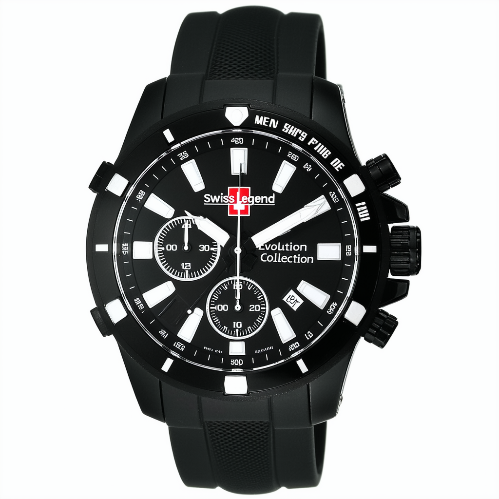 Swiss Legend Men's 50064-03 Evolution Collection Chronograph Rubber Strap Watch