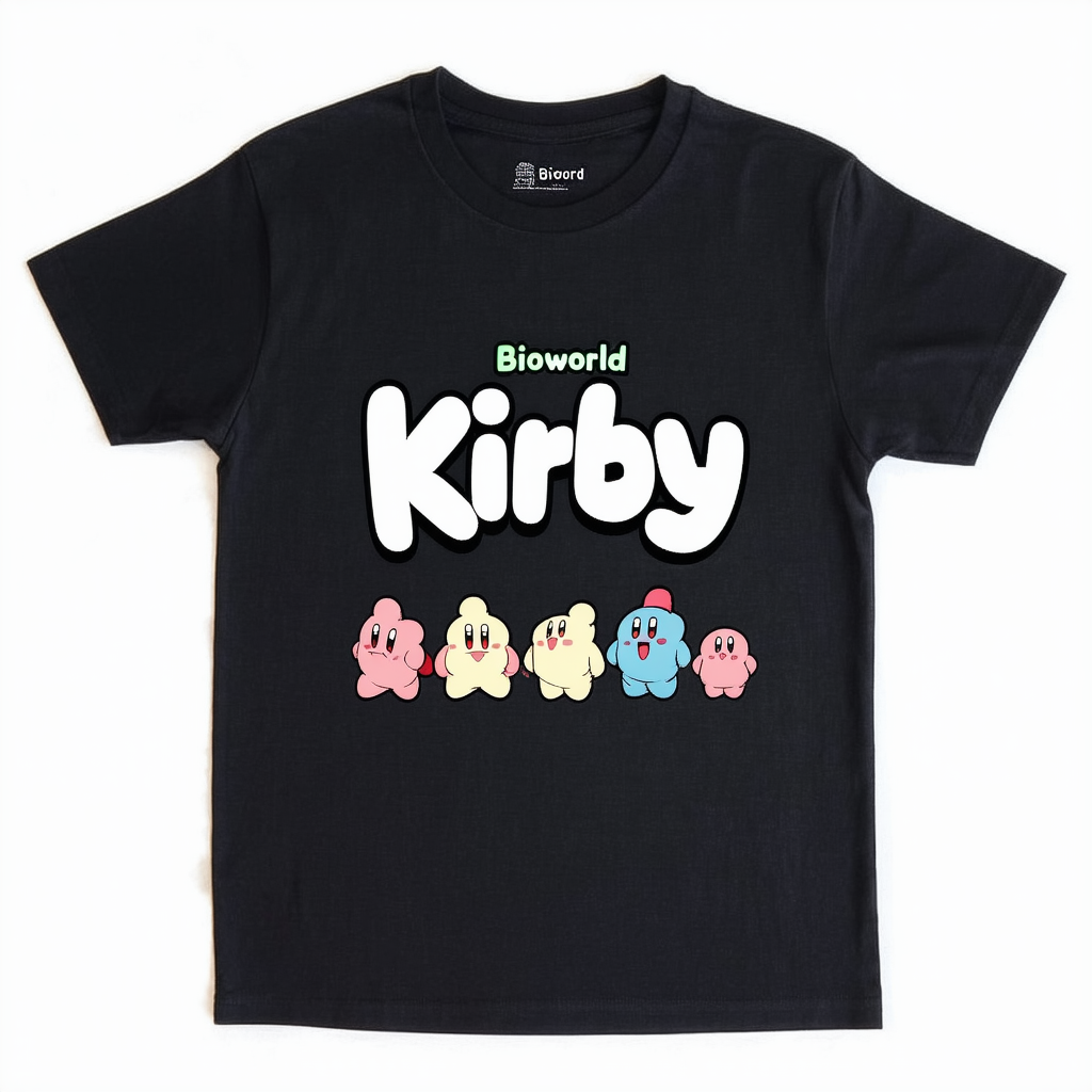 Bioworld Kirby in Different Abilities Youth Black Graphic Tee