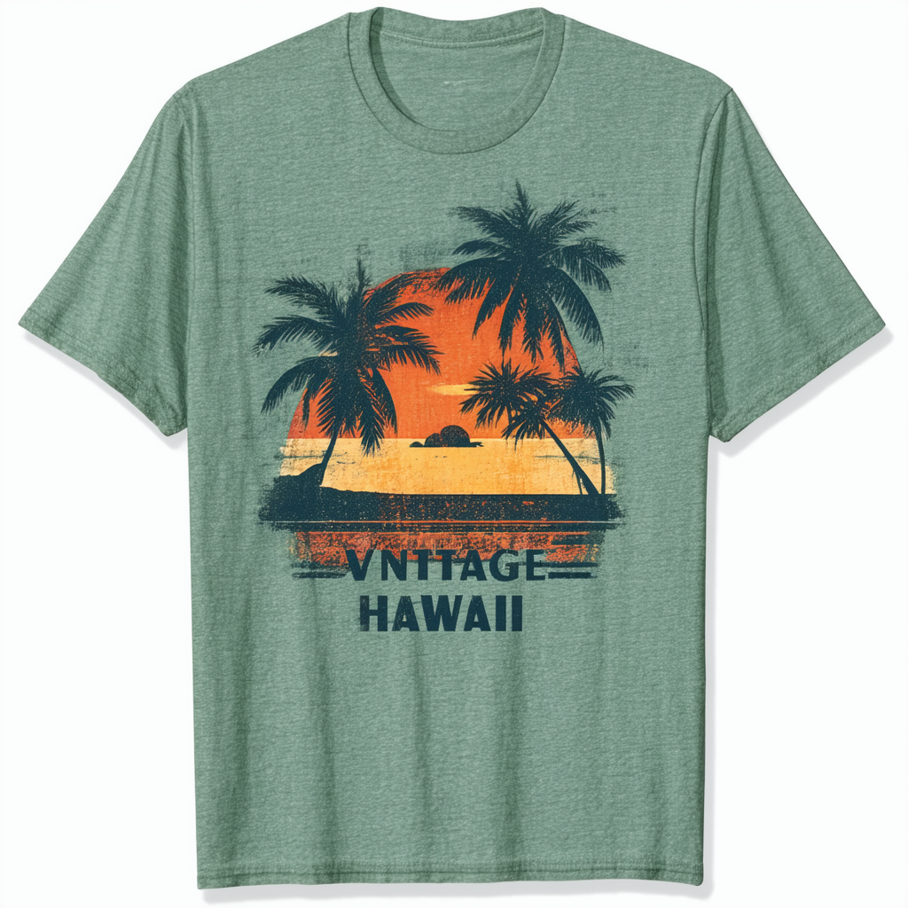 CafePress Vintage Style Hawaii 5 O T Shirt Tri-Blend Tee