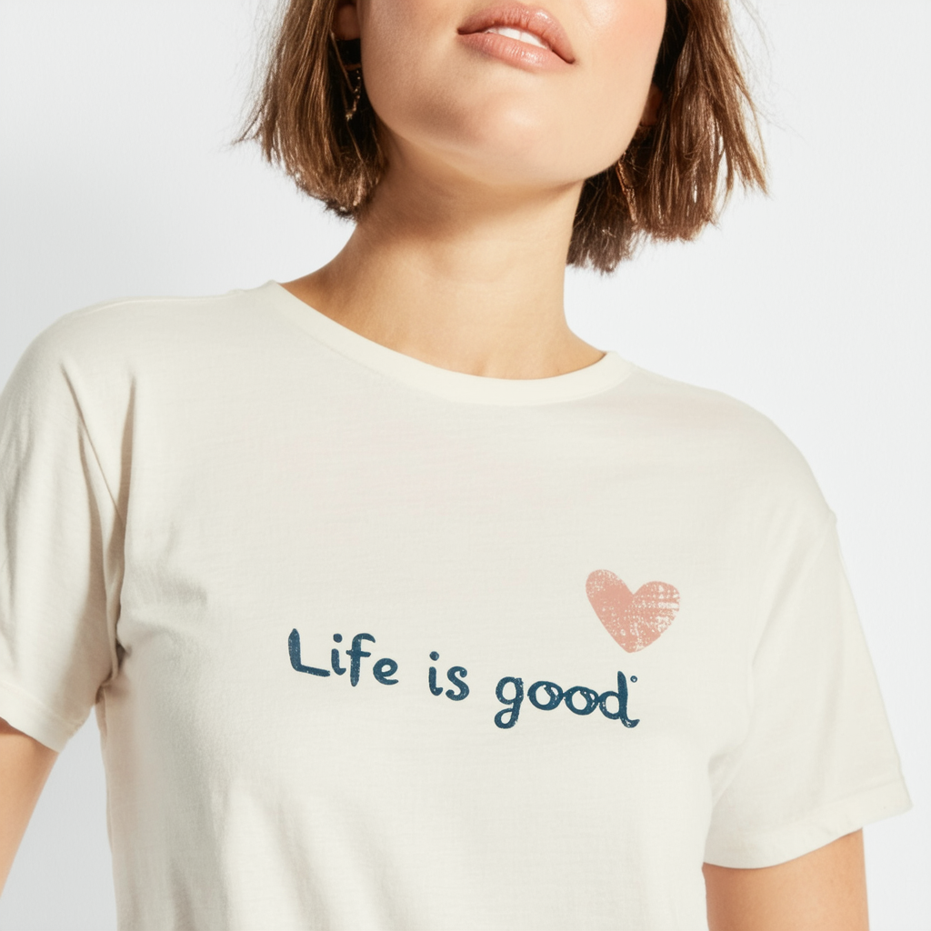 Life is good Women's Love Creamy Tee