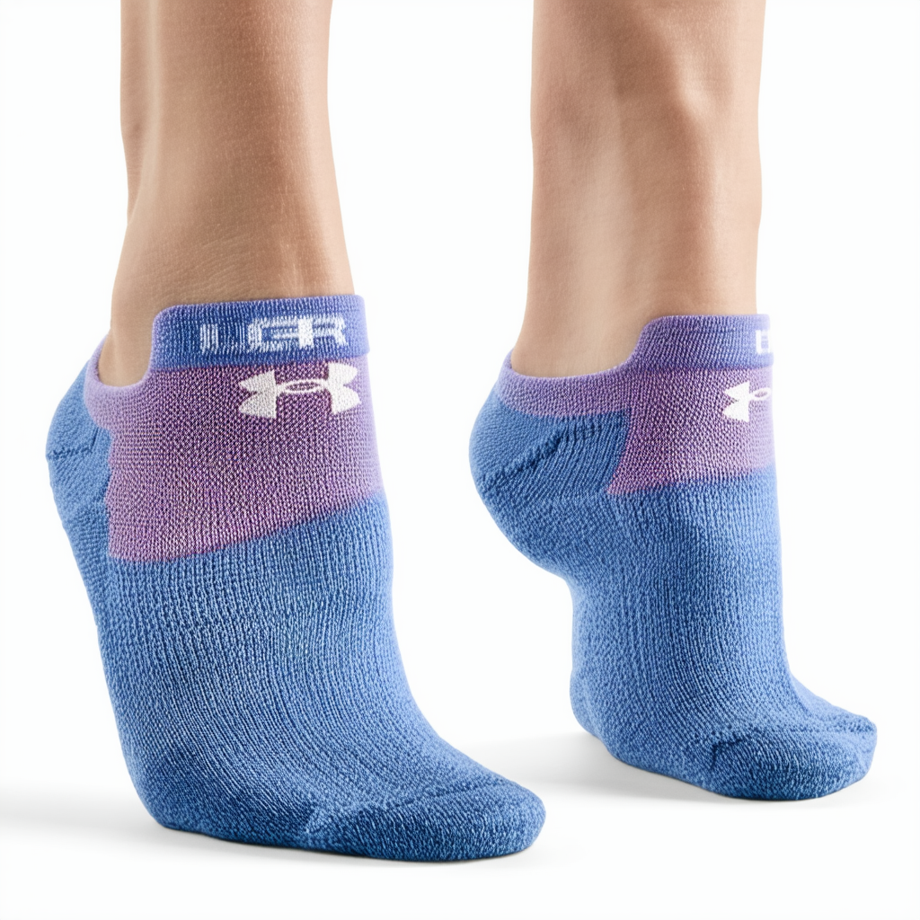 Under Armour Women's UA Double Tab Socks Medium STROBE