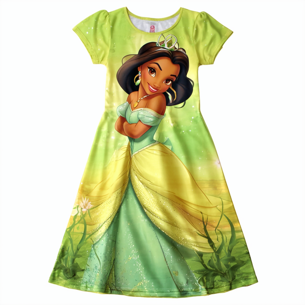Disney Girls Princess Tiana Dress Daywear for Kids