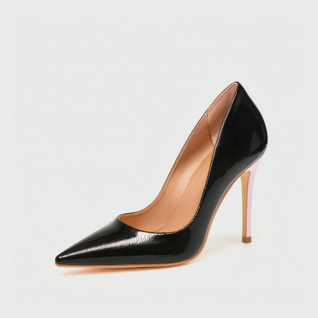 Qupid Women's Three Tones Office Lady Footwear Stilettos High Heels Pointy Toe Pumps Fashion Shoes