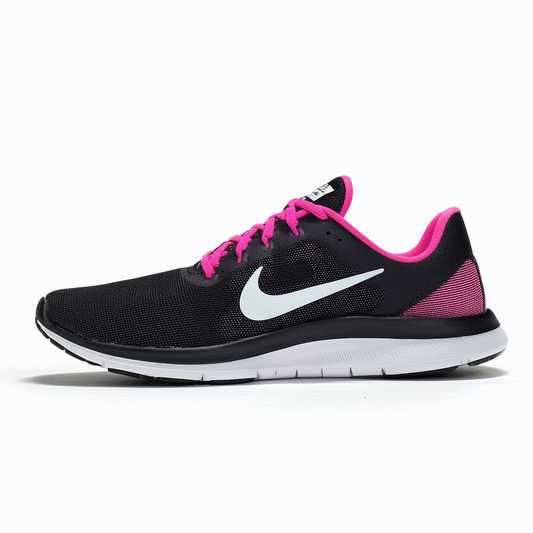 Nike Women's Flex Experience Rn 3 Black/Pink Pow/Clssc CHRCL/Wht Running Shoe 8.5 Women US