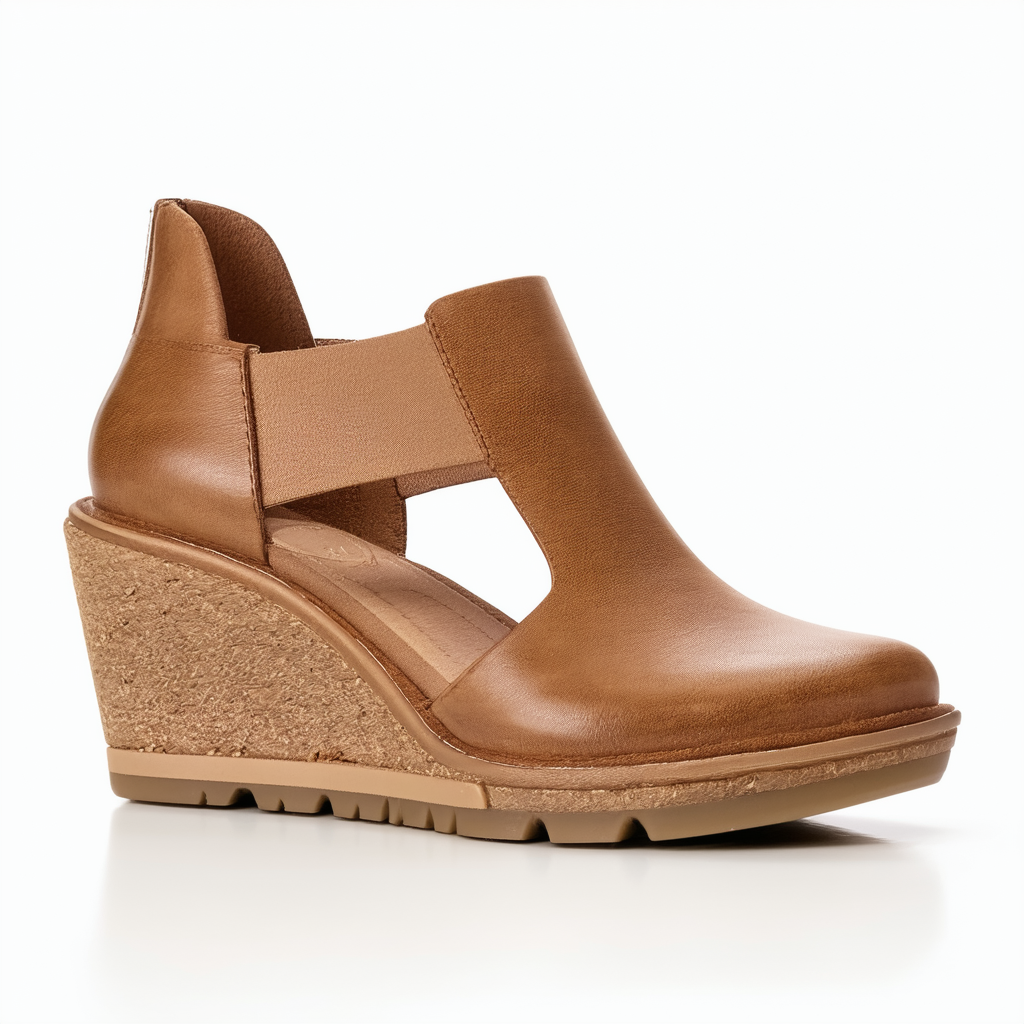 Artisan by Clarks Women's Clarene Prima Dress Wedge Tan 7.5 Medium US