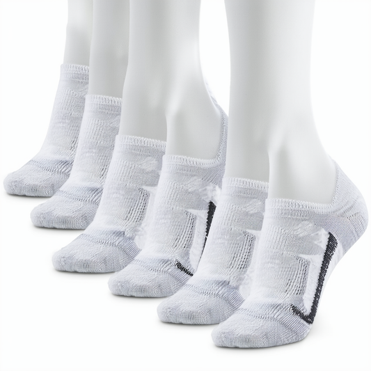 6 PAIRS TRAINING LOW CUT DRYCELL MOISTURE WICKING WOMEN'S SOCK 9-11 / SHOE 5-9.5