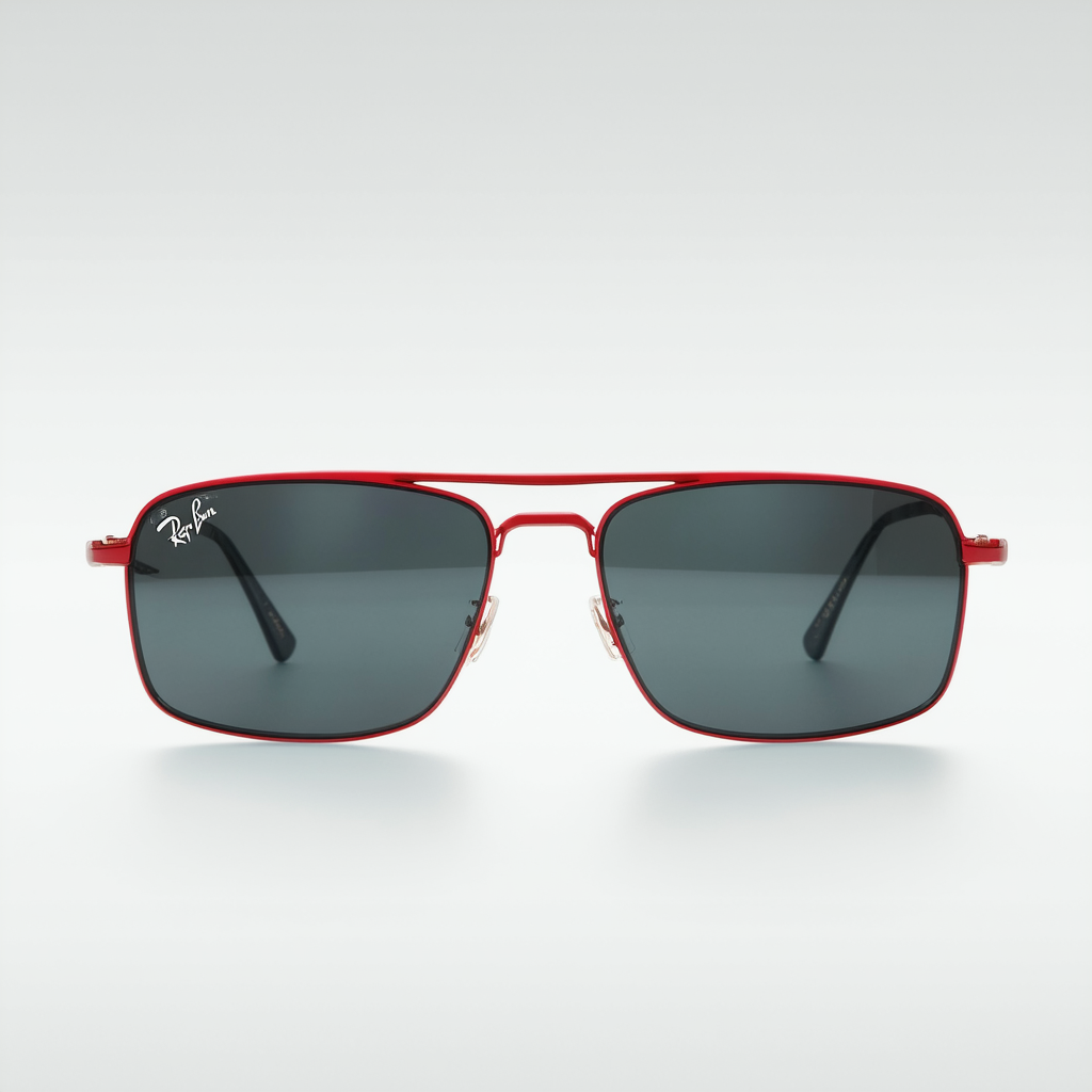 Ray-Ban Rb4228m Scuderia Ferrari Collection Rectangular Sunglasses