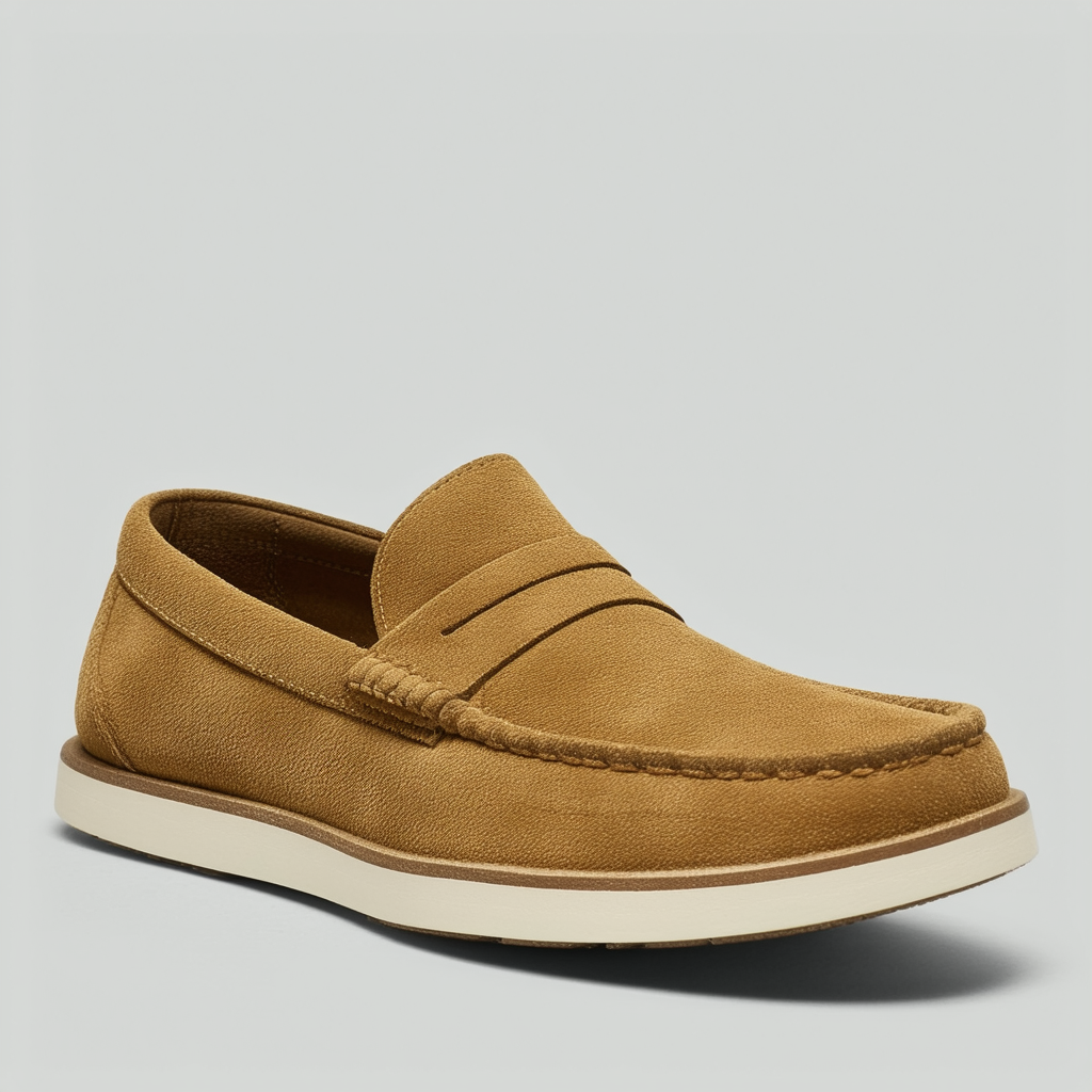 Clarks Men's Grove Step Waterproof Loafer, Sand Suede, 11