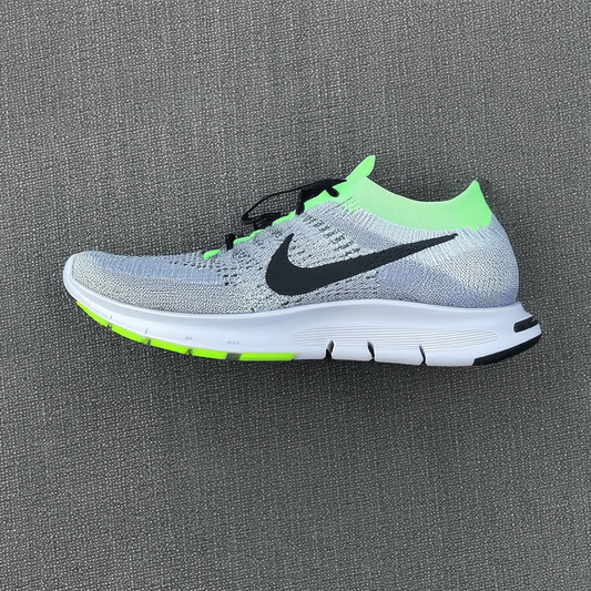 Nike Mens Free 4.0 Flyknit Running Shoes ,Cool Grey/Green Strike-black,10 D(M) US