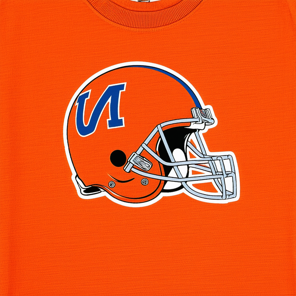 The Mountain Men's U of Florida Florida Bt Helmet Orange Adult T-Shirt