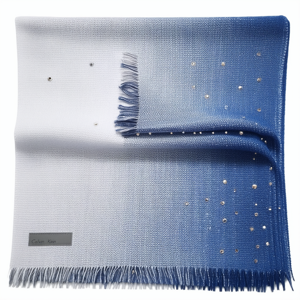 Calvin Klein womens Ombre Crystal Studded Scarf