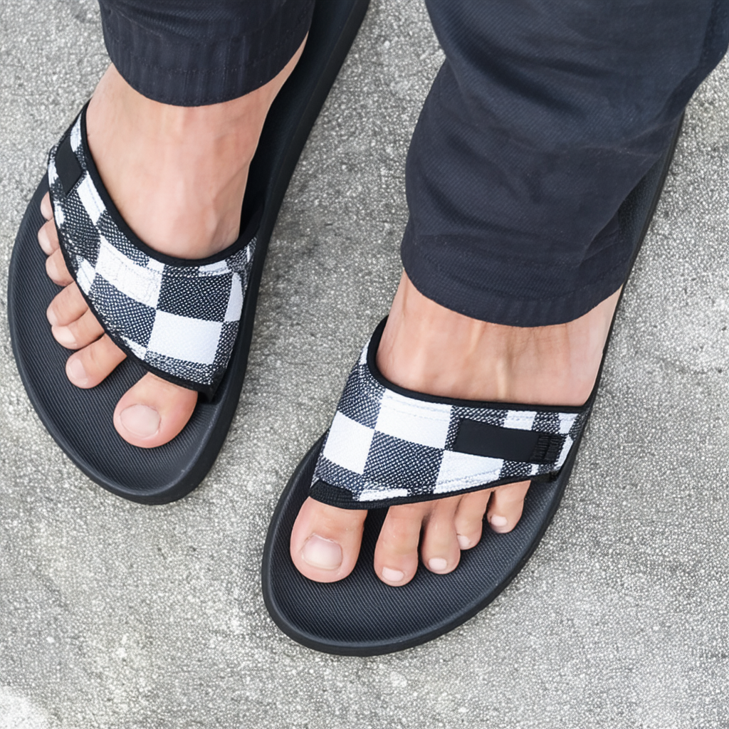 Quiksilver Men's Molokai Check Remix 3 Point Sandal