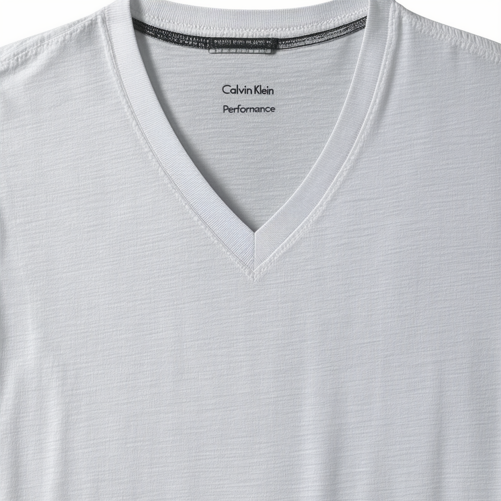 Calvin Klein Performance Womens Plus Cotton V-Neck T-Shirt