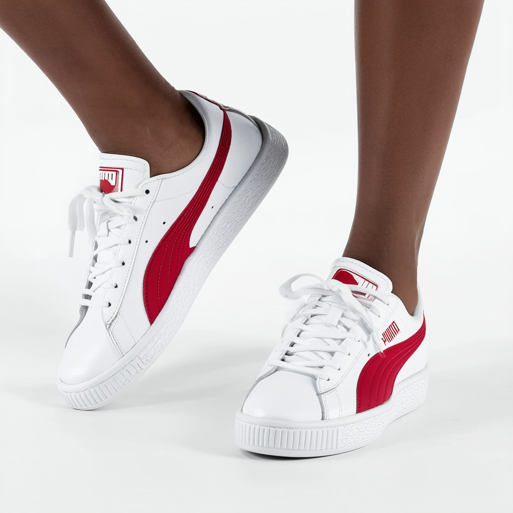 Puma Women's Carina Sneaker, L Snake Fs White-Persian Red, 9