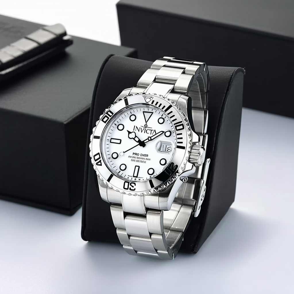 Invicta Men's 'Pro Diver' Quartz Stainless Steel Casual Watch (Model: 21956)