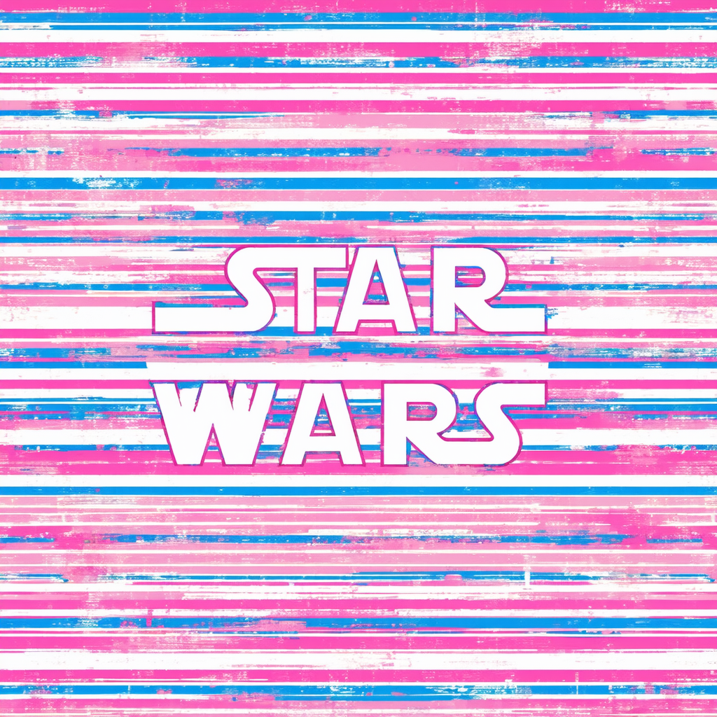 STAR WARS Girls' Big Logo Stripe