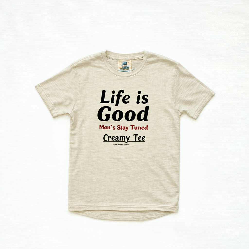 Life is Good Men's Stay Tuned Creamy Tee