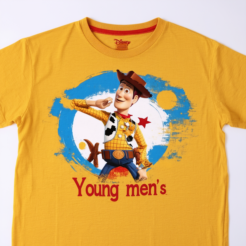 Disney Young Men's Woody Circle T-Shirt
