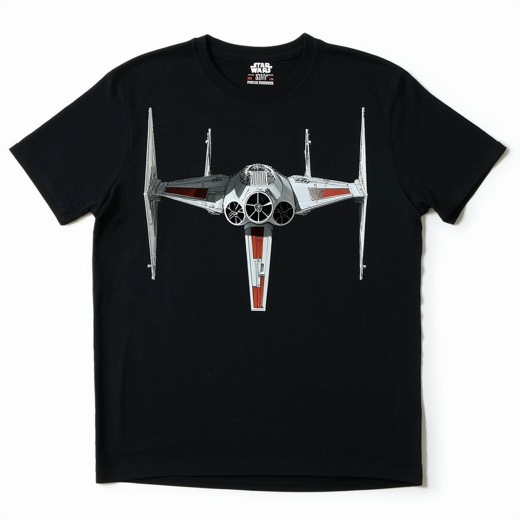 Star Wars Men's X-Winged Dash T-Shirt, Black, 5X-Large