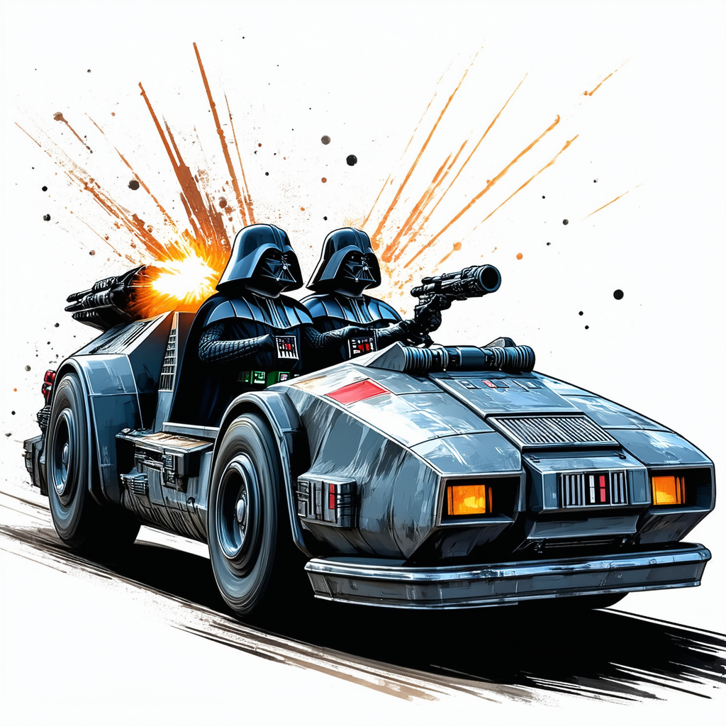 Star Wars Dark Bumper Cars Youth T-Shirt