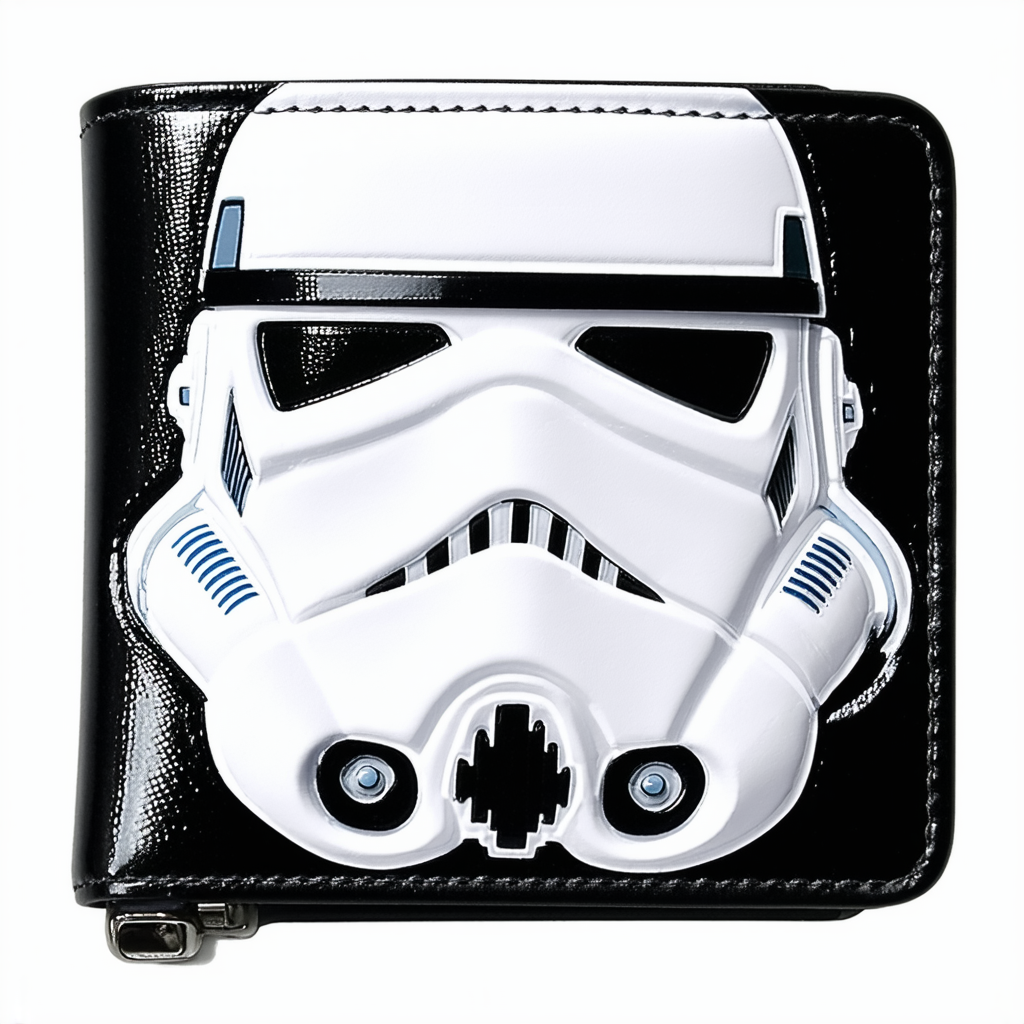 Loungefly x Star Wars Stormtrooper Patent Face Wallet,White,Large