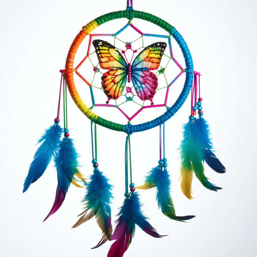 The Mountain Women's Rainbow Butterfly Dreamcatcher