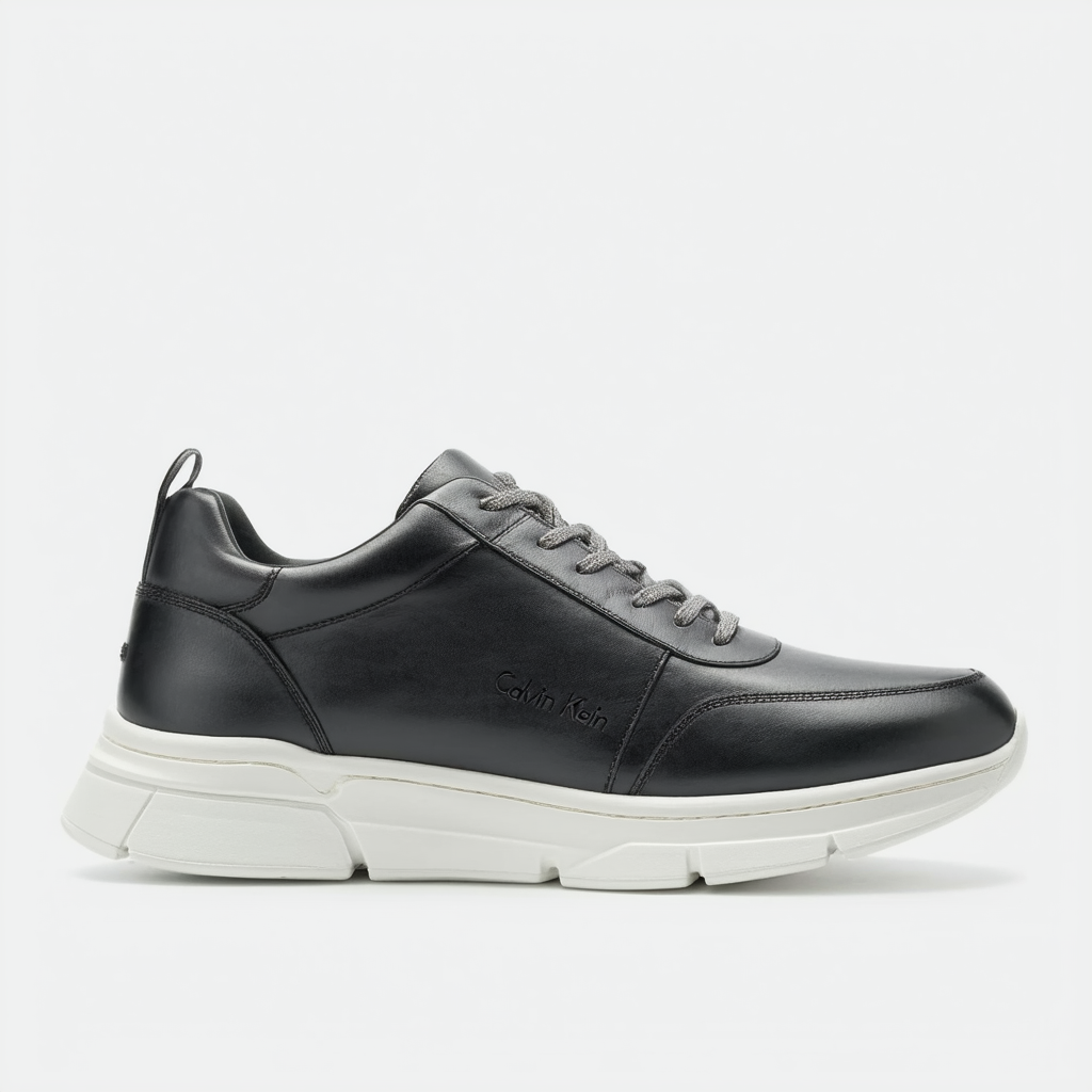 Calvin Klein Men's Mason Brushed Leather Sneaker