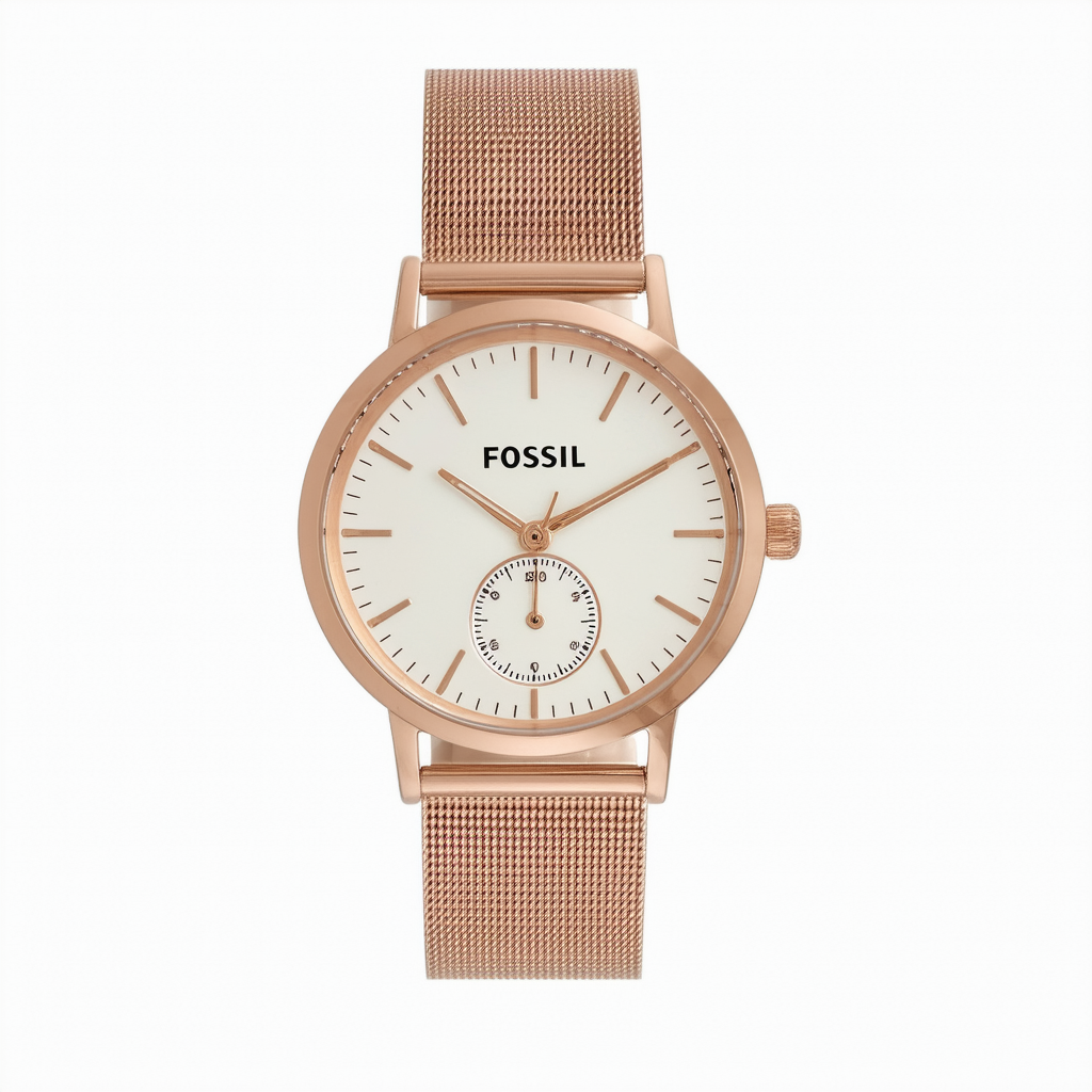 Fossil Monroe Three-Hand Watch - ES4946 Rose Gold Stainless Steel One Size