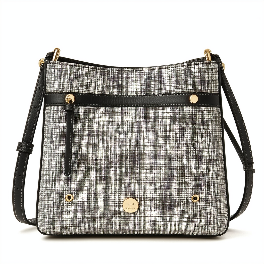Anne Klein Dual Compartment Grommet Crossbody