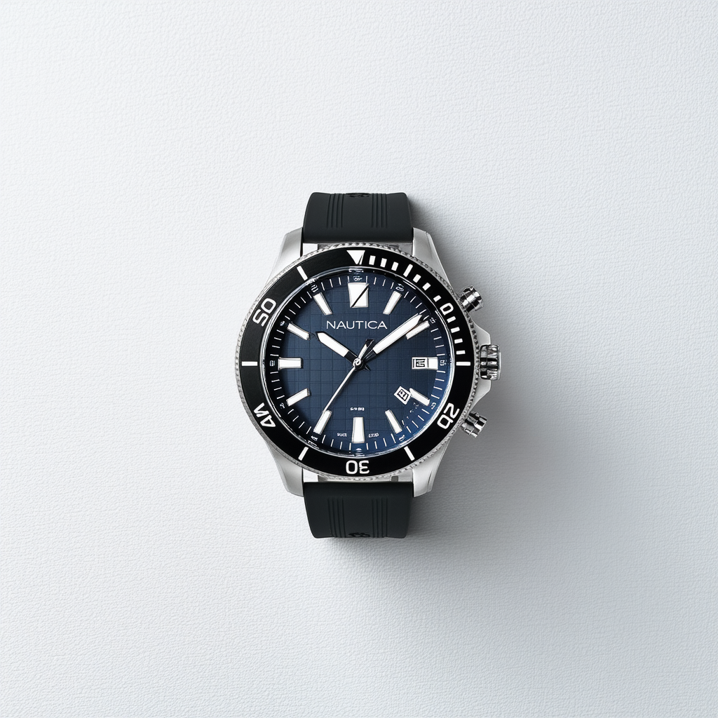 Nautica Men's NAPCLS121 Coba Lake Grey/Black/SST Bracelet Watch