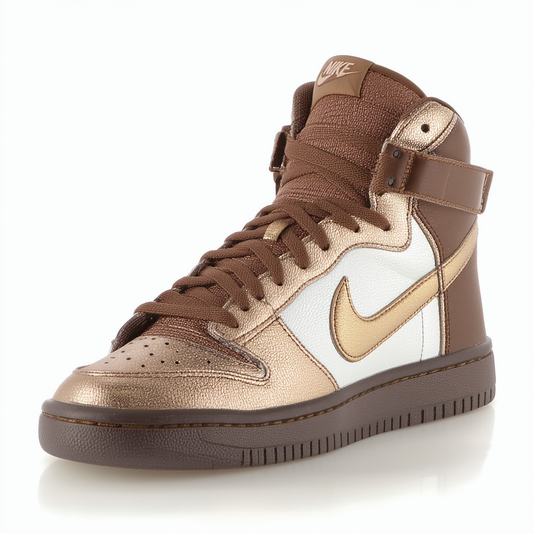 NIKE Womens Sky Hi City Fw Qs Brown/Metallic Gold (Milano) 598216-200