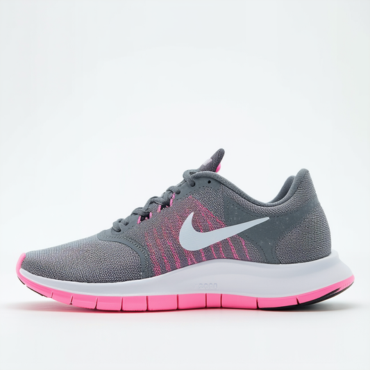 Nike Womens Flex Trainer 5 Running Shoe, Cool Grey/Pink Pow/Dark Grey/White - 11 B(M) US