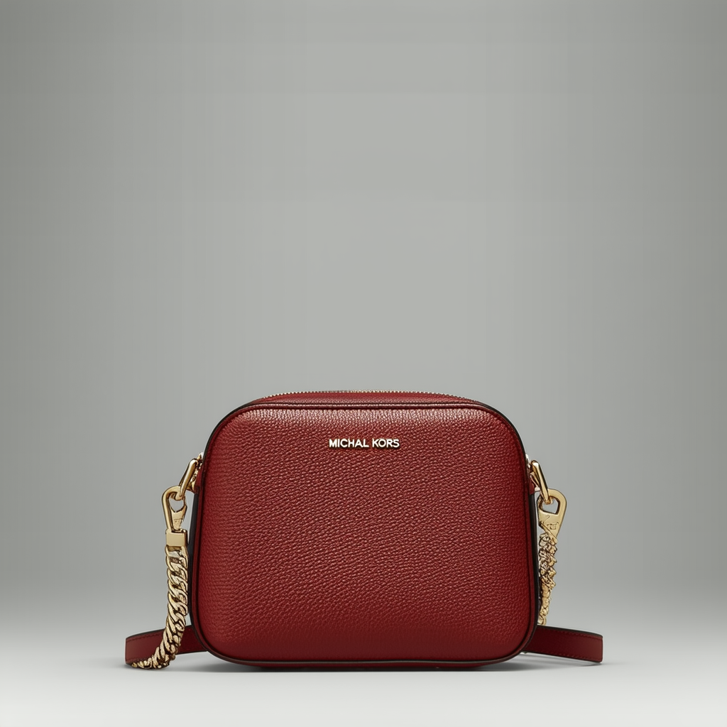 Michael Kors Mott Pebbled Leather Dome Crossbody