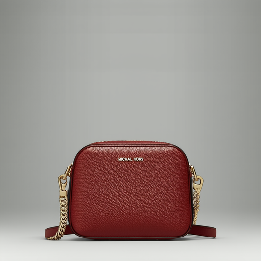 Michael Kors Mott Pebbled Leather Dome Crossbody