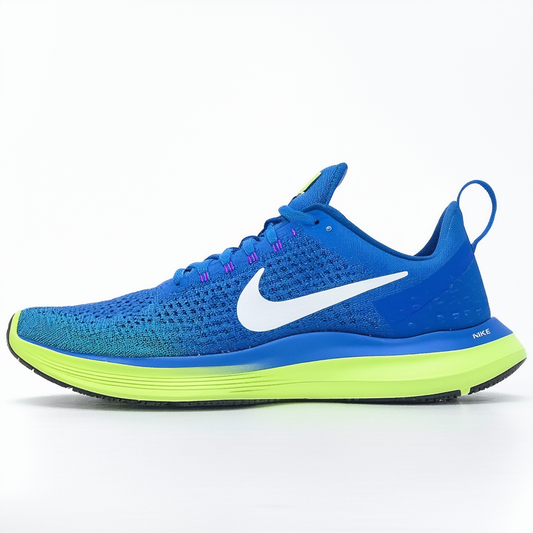 Nike Mens Flex Experience Rn 4 Racer Blue/White/Volt/White Running Shoe Size 14 D(M) Men US