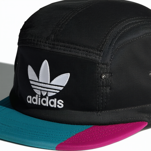 adidas Originals Men's Originals Blocked 5-Panel, Black/Active Teal/Berry/White, One Size