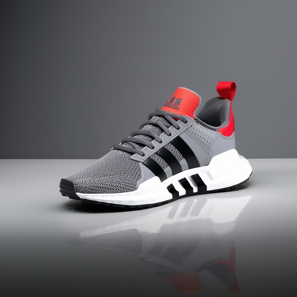 adidas Mens EQT Support Ultra Grey/Red Synthetic