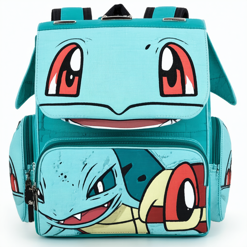 Loungefly Pokemon Squirtle Evolution Triple Pocket Backpack