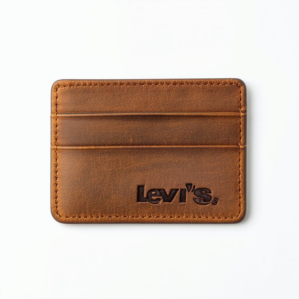 Levi's Men's Slim Front Pocket Wallet With Money Clip