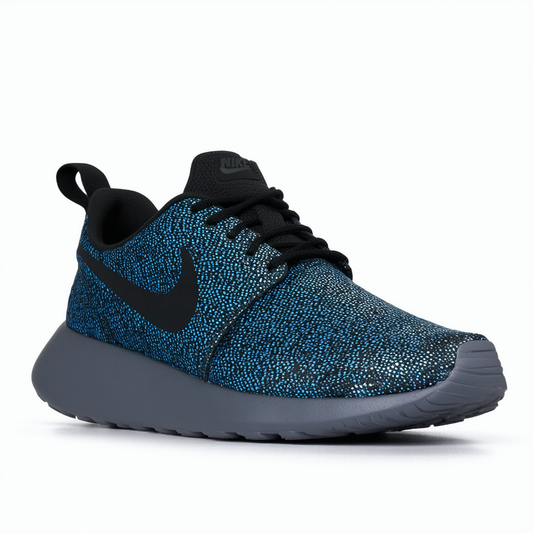 Nike Womens Wmns Roshe One Print, BLACK/BRGD BLUE-ANTHRACITE-COOL GREY, 9.5 US