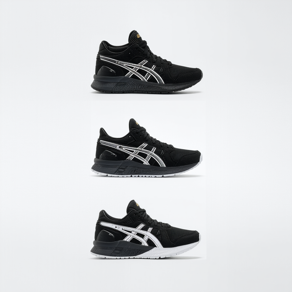 ASICS Tiger Men's Gel-Lyte Mid Top Shoes, 13, Black/White