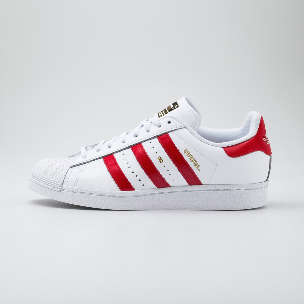 adidas Originals Superstar 80's DLX - White/Scarlett 12 WHT/Scarlet